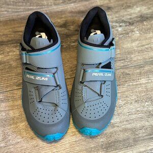NEW PEARL IZUMI X-Alp Divide Moutain Bike Cycling Shoes Gray/Black Women's 42